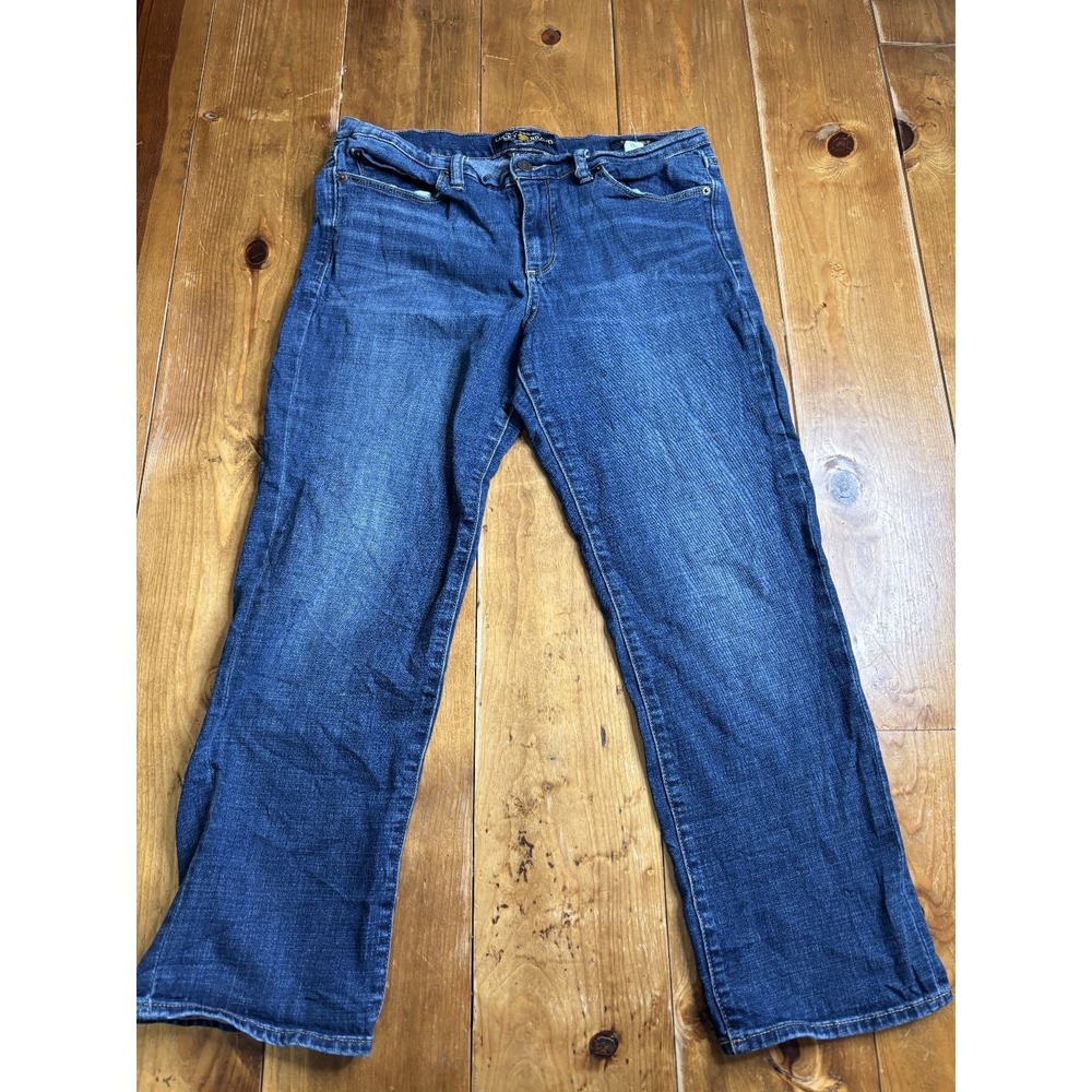 Lucky Brand Sweet Crop Jeans Womens 14 Blue Denim Casual Cropped Pants